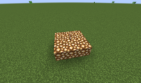 A Chromatic Compound is dropped on Glowstone